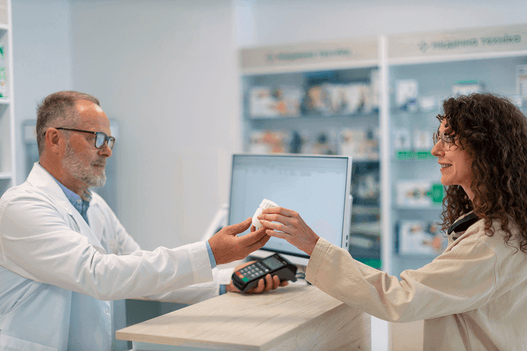 Pharmacist at work